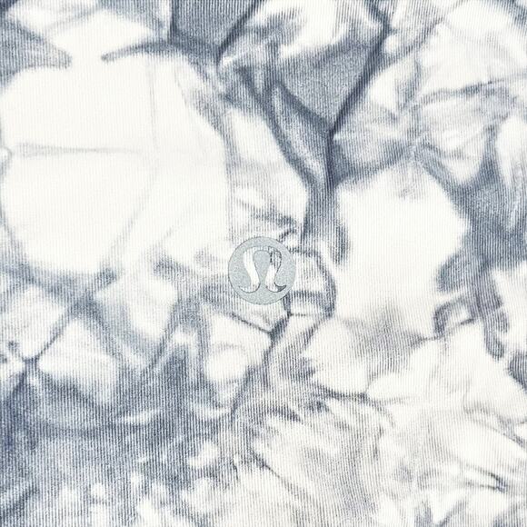 LULULEMON Wunder Under Hi-Rise 28" Dual Shibori Antique White Baltic Grey Size 6 - Picture 7 of 8